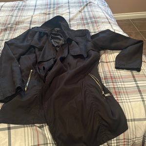 Black Trench Coat (Open)